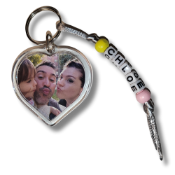 LLavero Corazón con Foto y Nombre
