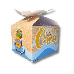 Caja Cubo con Cierre de Corazones y Trébol
