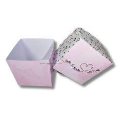 Caja Cubo con Tapa Independiente