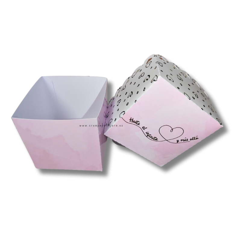 Caja Cubo con Tapa Independiente Caja Cubo con Tapa Independiente