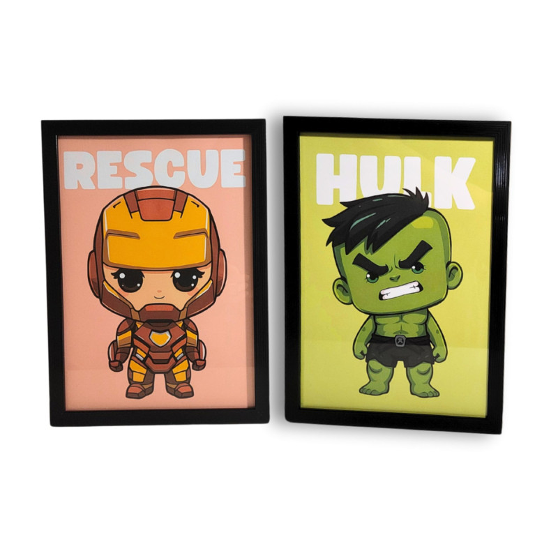 Láminas "MiniHéroes & friends"